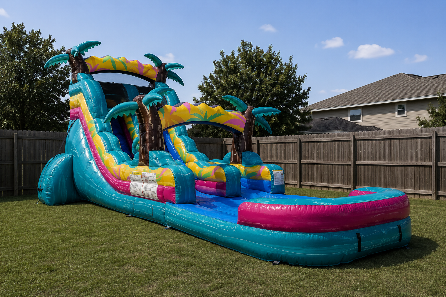 20ft Tropical Sunshine Water Slide